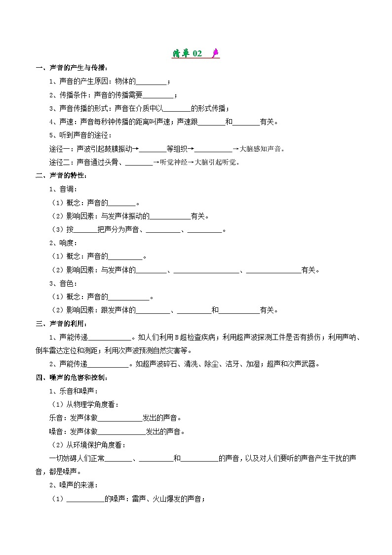 考点清单01 第1-3章整体复习(原卷版)第2页