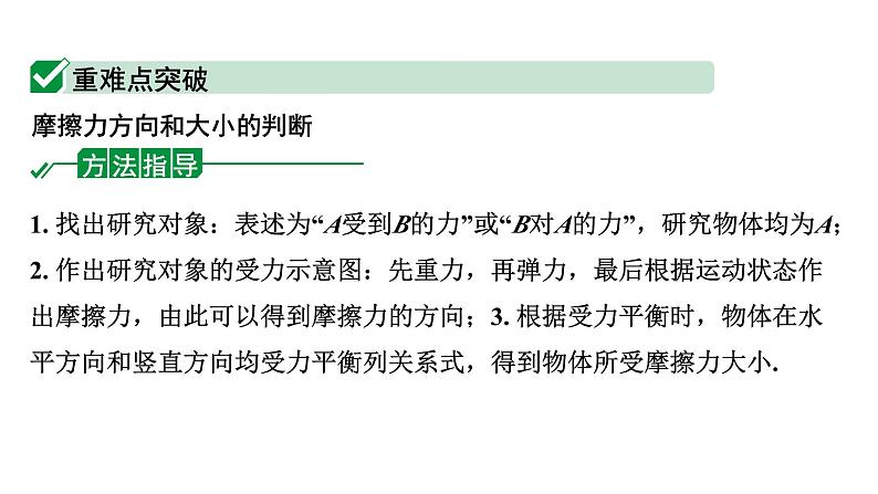 2024内蒙古中考物理二轮专题研究 第八讲 第3节 摩擦力(课件)第8页