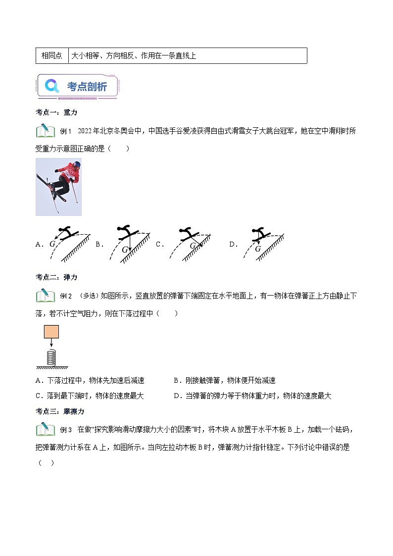 第01讲 力与运动-【暑假衔接】新九年级物理暑假精品课(人教版)(原卷版)第3页