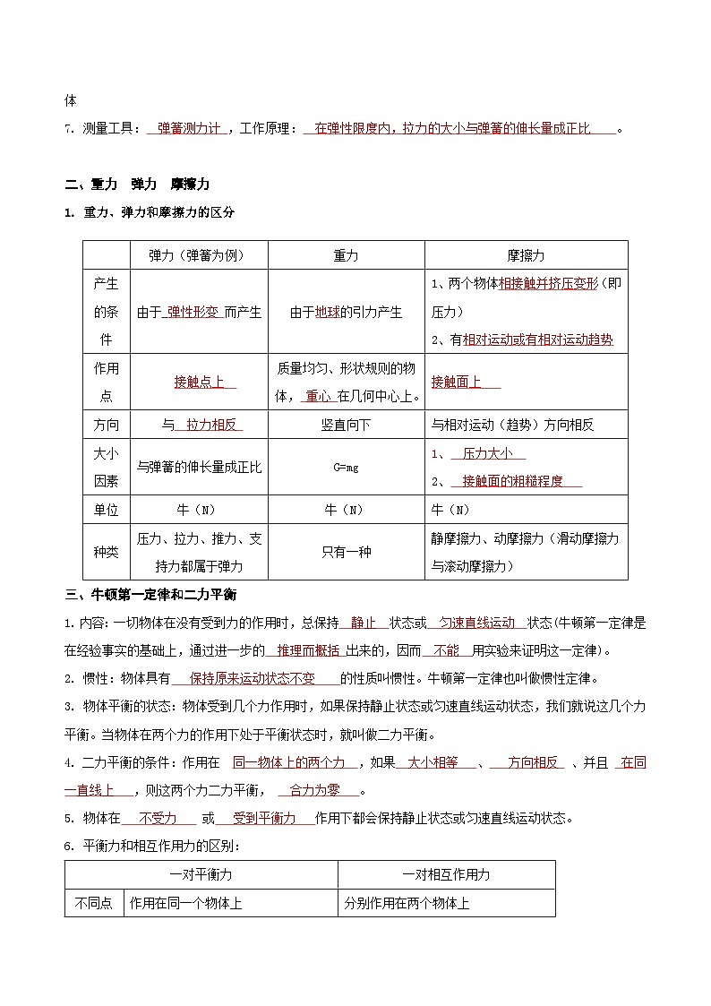 第01讲 力与运动-【暑假衔接】新九年级物理暑假精品课(人教版)(解析版)第2页