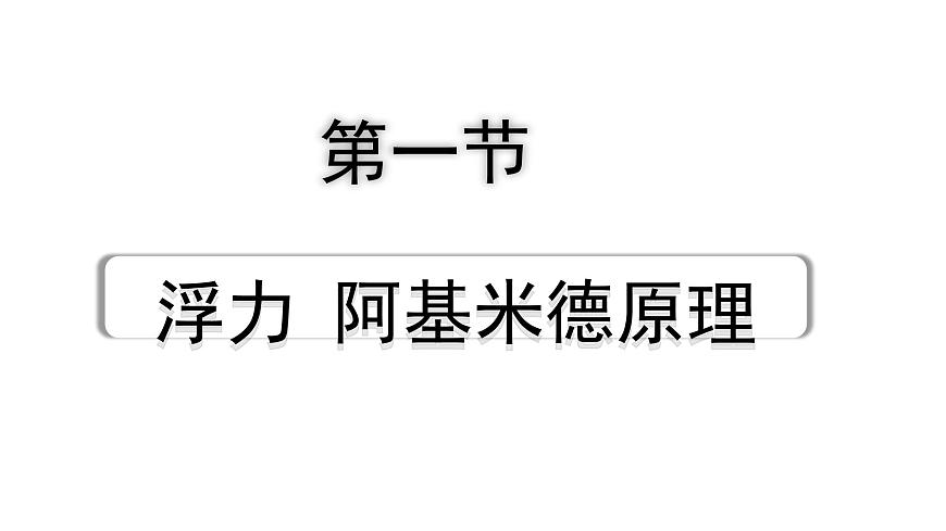 2024山東中考物理二輪重點專題研究 第十章 第一節(jié) 浮力 阿基米德原理(課件)第1頁