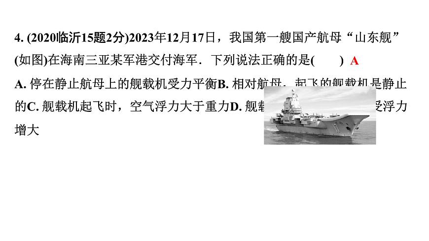 2024山東中考物理二輪重點專題研究 第十章 第一節(jié) 浮力  阿基米德原理（課件）第6頁