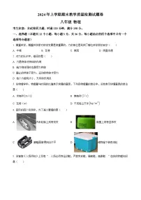湖南省湘西州凤凰县2023-2024学年八年级下学期期末考试物理试题(原卷版+解析版)