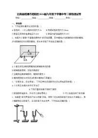 云南省昭通市昭阳区2024届九年级下学期中考二模物理试卷(含答案)