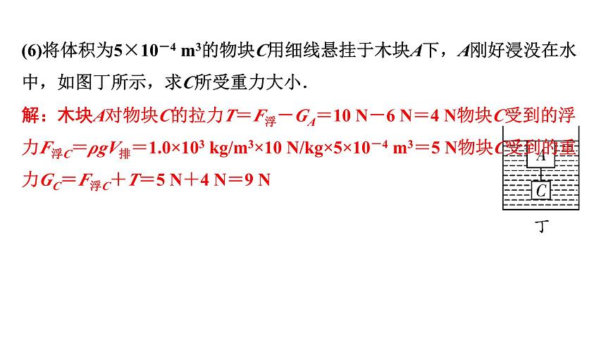 2024長(zhǎng)沙中考物理二輪專(zhuān)題復(fù)習(xí) 微專(zhuān)題 密度、壓強(qiáng)、浮力綜合計(jì)算 （課件）第8頁(yè)