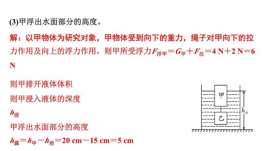 2024浙江中考物理二輪重點(diǎn)專題研究 微專題 浮力相關(guān)計(jì)算(課件)第5頁