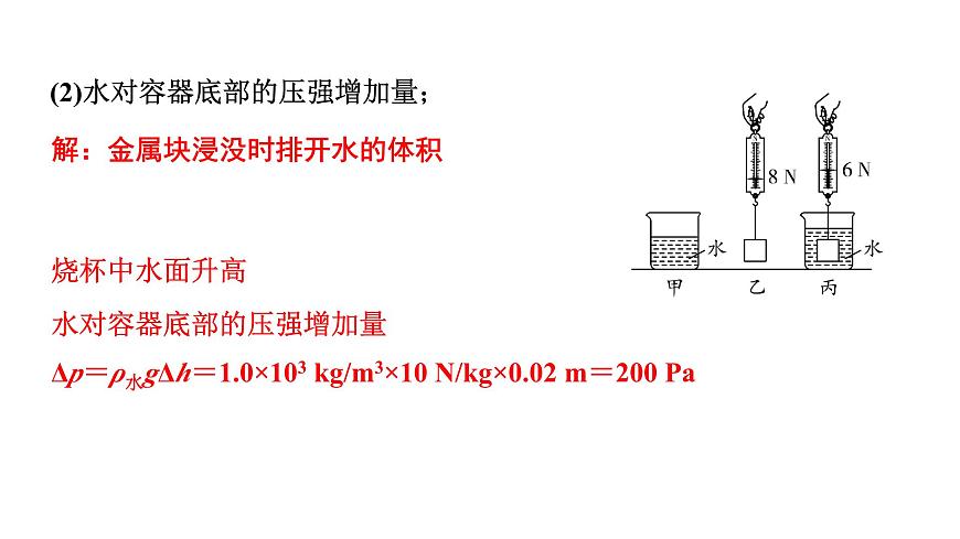 2024浙江中考物理二輪重點(diǎn)專題研究 微專題 浮力相關(guān)計(jì)算（課件）第7頁