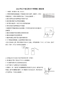 2024年辽宁省辽阳市中考物理三模试卷（含答案）