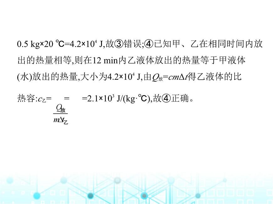 蘇科版初中九年級物理專項素養(yǎng)綜合練(四)熱學(xué)的綜合計算課件第6頁