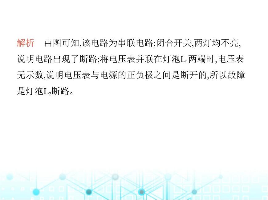 蘇科版初中九年級物理專項素養(yǎng)綜合練(九)電路故障分析(一)課件第6頁