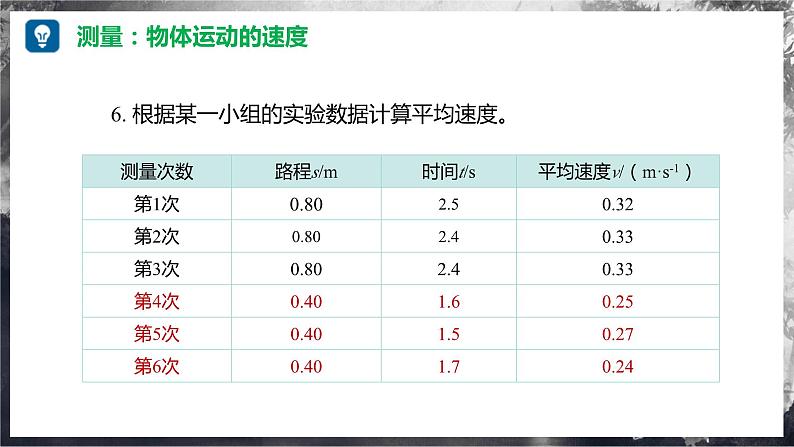 【沪科版】八年级物理 1.4 测量:物体运动的速度(课件+练习+内嵌视频)08