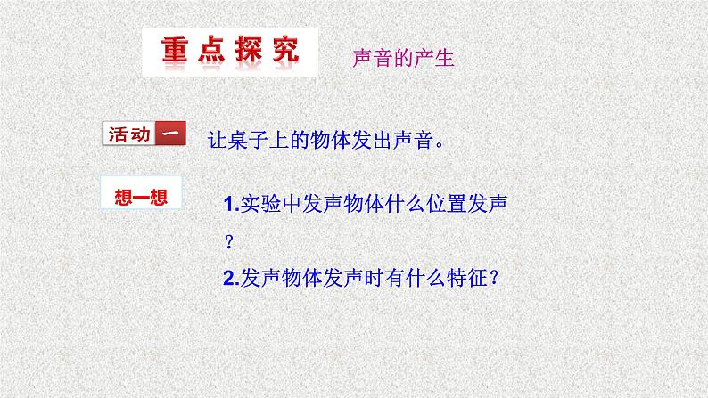 3.1《科学探究:声音的产生与传播》教学课件-2023-2024学年沪科版八年级物理全一册第2页