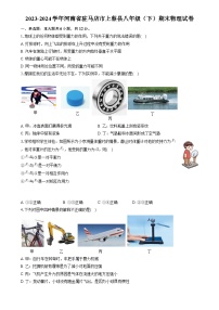 河南省驻马店市上蔡县2023-2024学年八年级下学期期末物理试卷