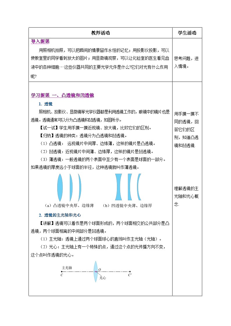 【人教版】八上物理 5.1 透镜(课件+教案+导学案+同步练习+内嵌视频)02