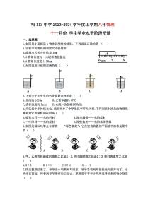 黑龙江省哈尔滨市第一一三中学校2023-2024学年八年级上学期11月考物理试题（含答案）