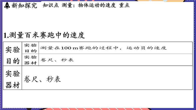 1.4 测量_物体运动的速度课件- 2024-2025学年物理沪科版(2024)八年级全一册03