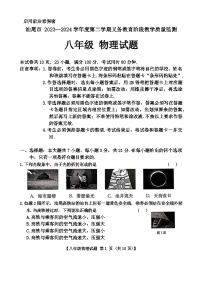 广东省汕尾市2023-2024学年八年级下学期期末物理试题