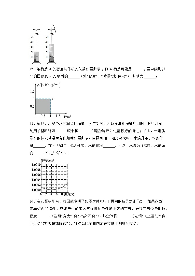 苏科版物理八年级下册6.4 密度知识的应用》同步练习第3页