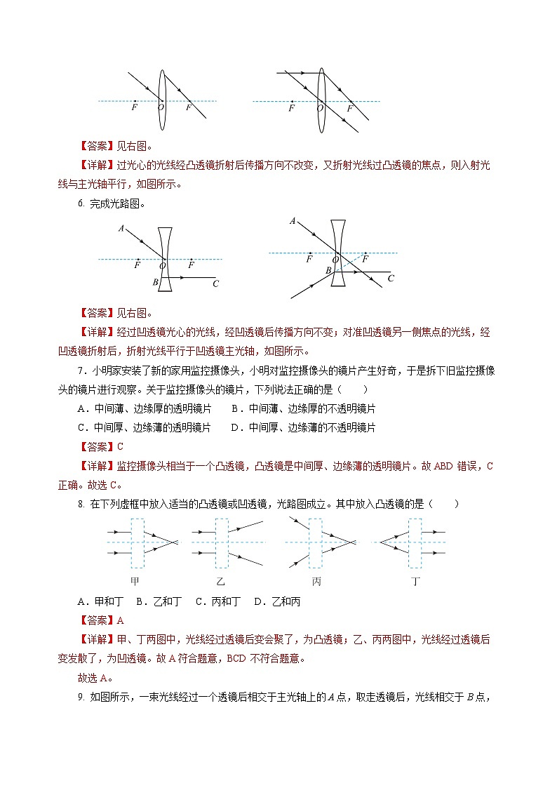 【沪科版】八年级物理 4.1 凸透镜与凹透镜(课件+练习+内嵌视频)02
