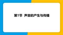 物理八年级上册（2024）第1节 声音的产生与传播背景图ppt课件