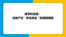 沪粤版（2024）八年级物理上册课件 第4章 跨学科实践：当地产生“热岛效应”的原因调查