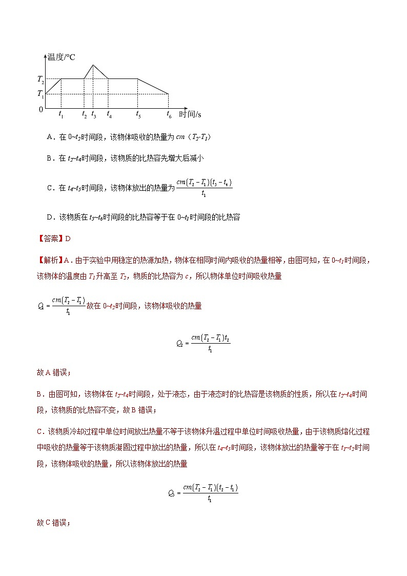 三年（2022-2024）中考物理真題分類匯編（全國通用）專題03 內(nèi)能及其利用（解析版）第2頁