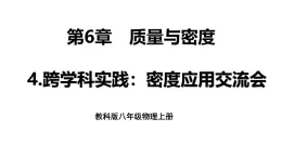 6.4 跨学科实践：密度应用交流会 课件 -2024-2025学年八年级物理教科版（2024）上册