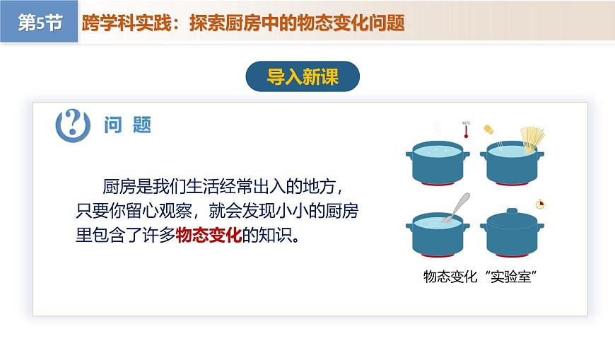 【核心素養(yǎng)】人教版物理八年級(jí)上冊(cè) 3.5 跨學(xué)科實(shí)踐：探索廚房中的物態(tài)變化問題（教學(xué)課件）第2頁(yè)