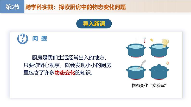 【核心素养】人教版物理八年级上册 3.5 跨学科实践:探索厨房中的物态变化问题(教学课件+同步教案+同步练习)02