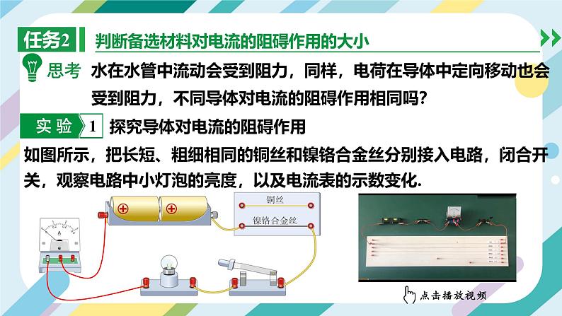 【核心素养目标】沪科版+初中物理+九年级全一册 15.1 电阻和变阻器 课时1 课件+教案+练习08