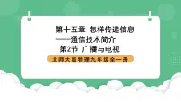 初中物理北师大版(2024)九年级全册二 广播和电视优秀ppt课件