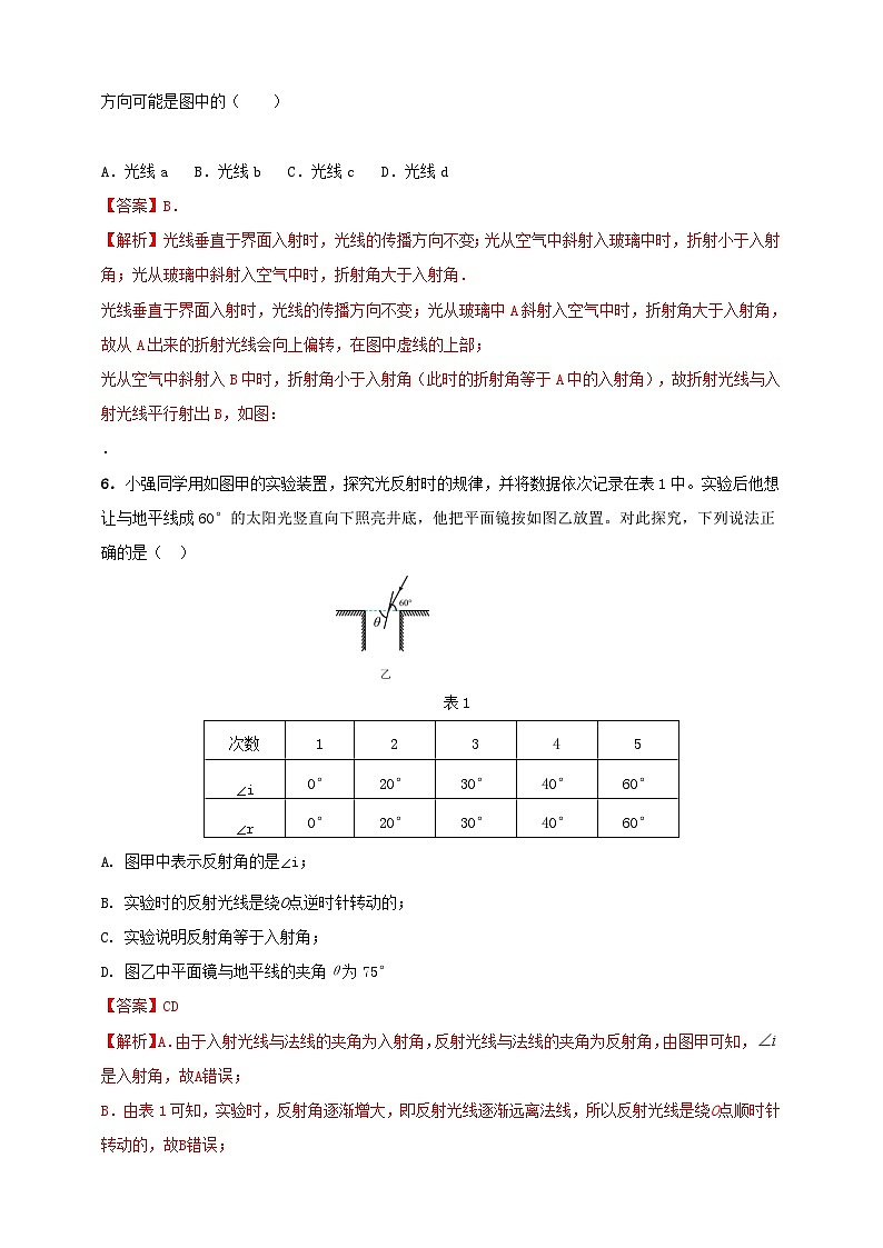 人教版(2024)初中物理新教材八年级上册专题4.6 《光现象》单元达标检测试卷(原卷版+解析版)03