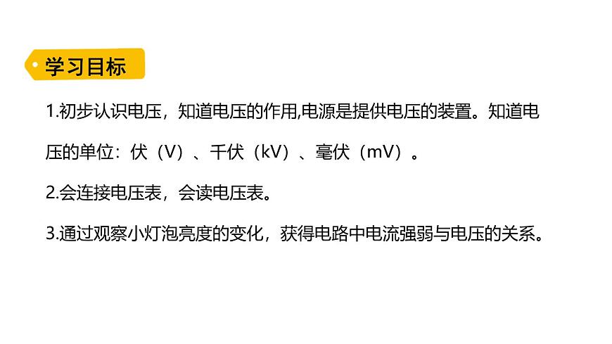 魯科版（五四制） 九年級(jí)上冊(cè)12.1電壓 課件第2頁(yè)