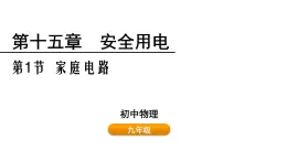 鲁科版（五四制） 九年级上册15.1 家庭电路  课件