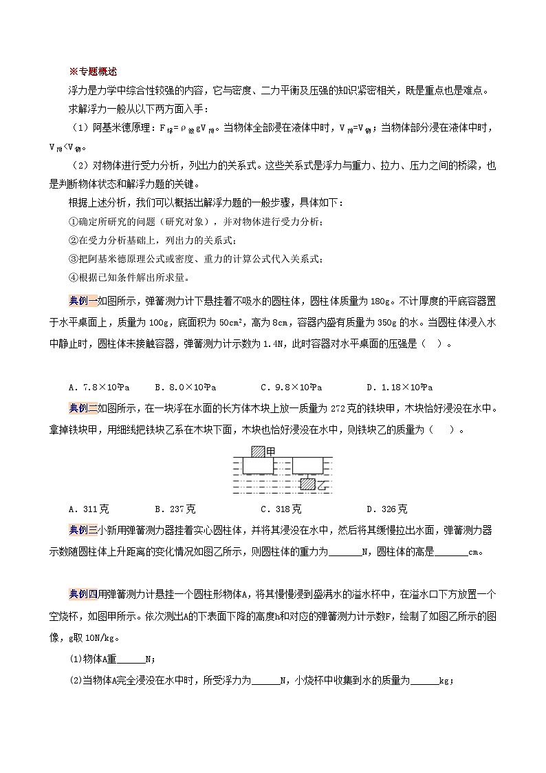 人教版八年級(jí)物理下冊同步精品講義10.4第十章浮力(復(fù)習(xí)總結(jié))同步練習(xí)(學(xué)生版+解析)第2頁
