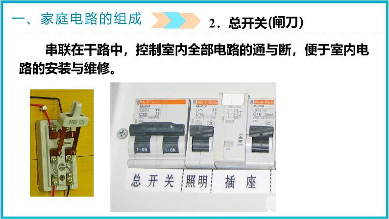 19.1家庭电路 课件 2024-2025学年学年人教版九年级全一册物理06