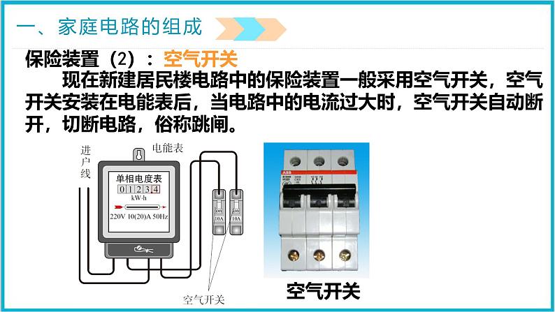 19.1家庭电路 课件 2024-2025学年学年人教版九年级全一册物理08