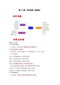 人教版中考物理一轮复习章节分类考点讲解与训练第十二章简单机械(原卷版+解析)