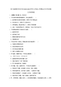 四川省绵阳市安州区2024-2025学年九年级上学期10月月考物理试题