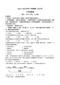 福建省漳州实验中学2024-2025学年上学期九年级10月月考物理试卷(无答案)