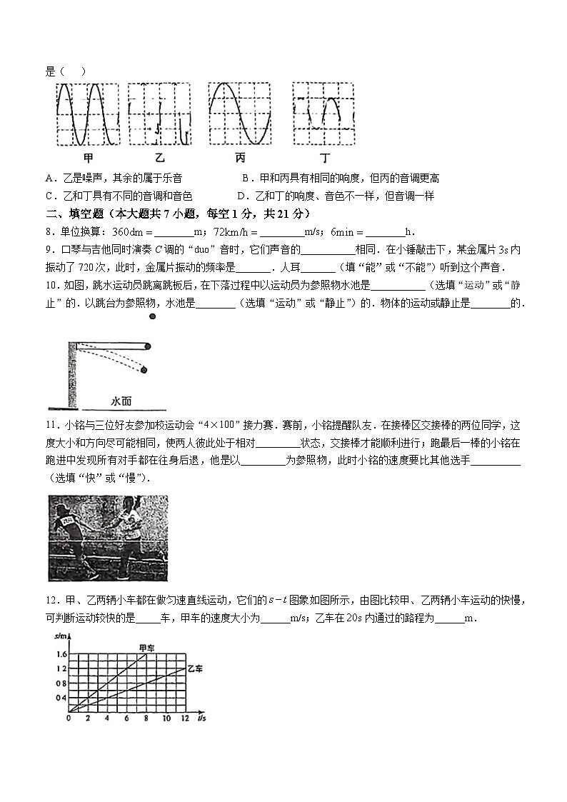 广东省梅州市五华县兴华中学2024-2025学年八年级上学期10月月考物理试题(无答案)第2页