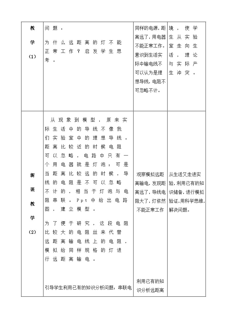 沪科版物理九年级全一册第十八章 第三节 电能的输送教案03