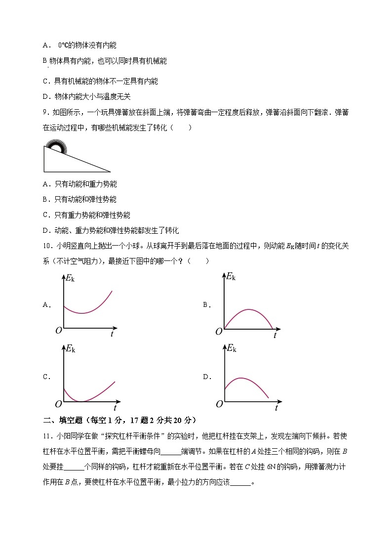 江苏省徐州市沛县2024-2025学年九年级上学期第一次学情调研测试物理试题(含答案解析)第3页