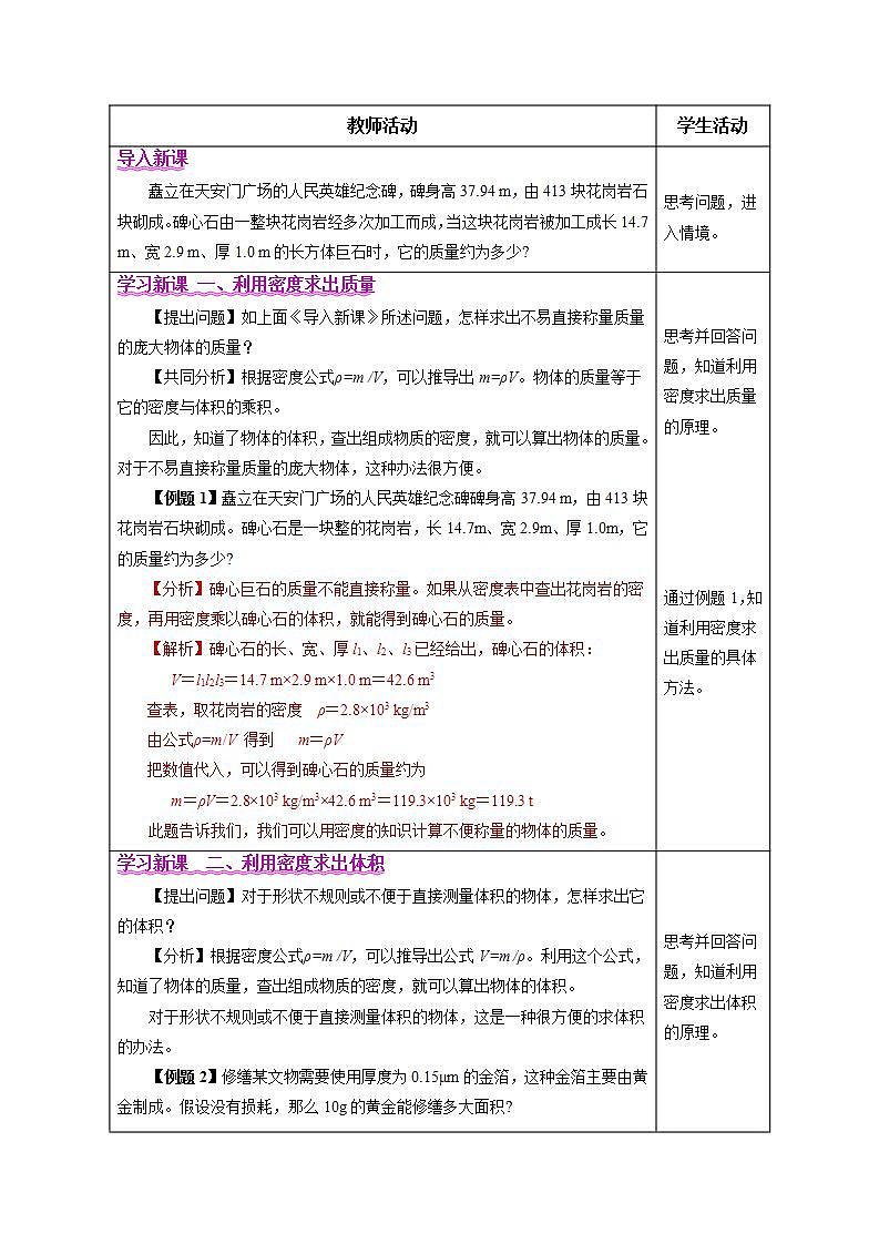 (人教版2024)八年级上册物理6.4 密度的应用 课件(含视频)+教案+导学案+分层作业含解析版02