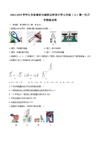江苏省南京市秦淮区钟英中学2024-2025学年九年级上学期第一次月考物理试卷
