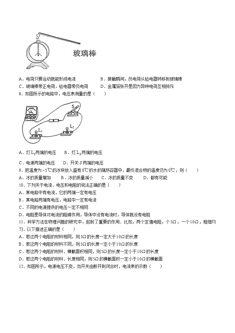 2023-2024学年福建省漳州九年级(上)期中物理试卷.第2页