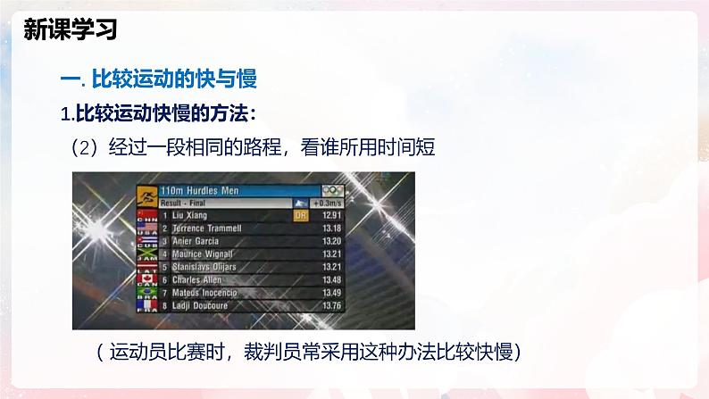 1.2 快与慢—初中物理七年级上册 同步教学课件(沪科版2024)第7页