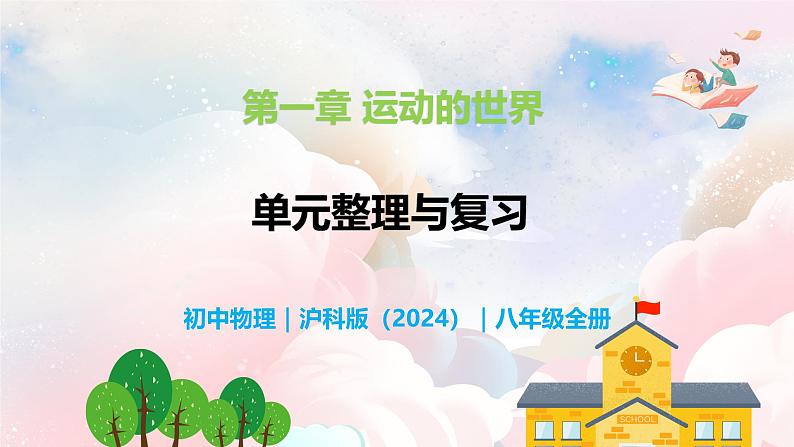 第一章 运动的世界单元整理与复习—初中物理七年级上册 同步教学课件(沪科版2024)第1页