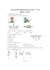 2024～2025学年江苏省徐州市沛县五中九年级（上）月考物理试卷（10月份）（含答案）