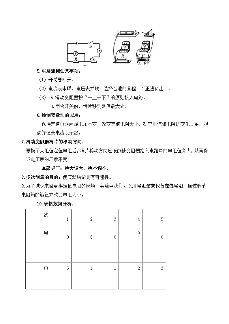 人教版九年级物理全一册教材解读与重难点突破 17.1电流与电压和电阻的关系专项练习(附答案)第3页